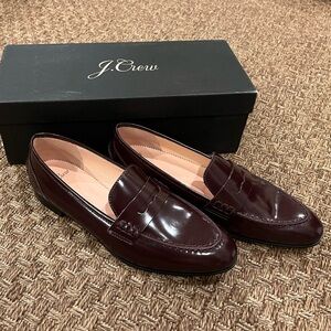 NEW J. Crew Women's Deep Red Loafers
